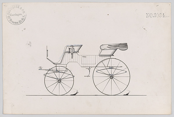 Brewster & Co., Design for 4 seat Phaeton, no. 3034a