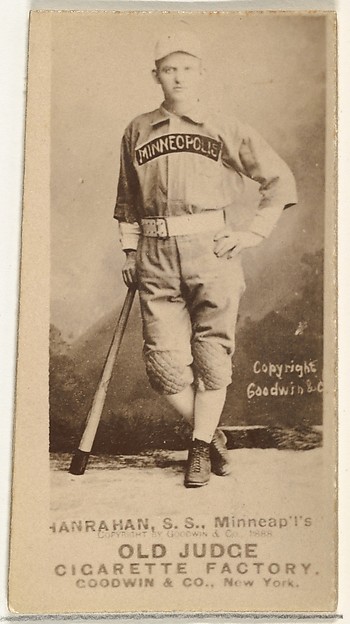 Goodwin & Company, William T. "Red" Hanrahan, Shortstop, Minneapolis, from the Old Judge series (N172) for Old Judge Cigarettes