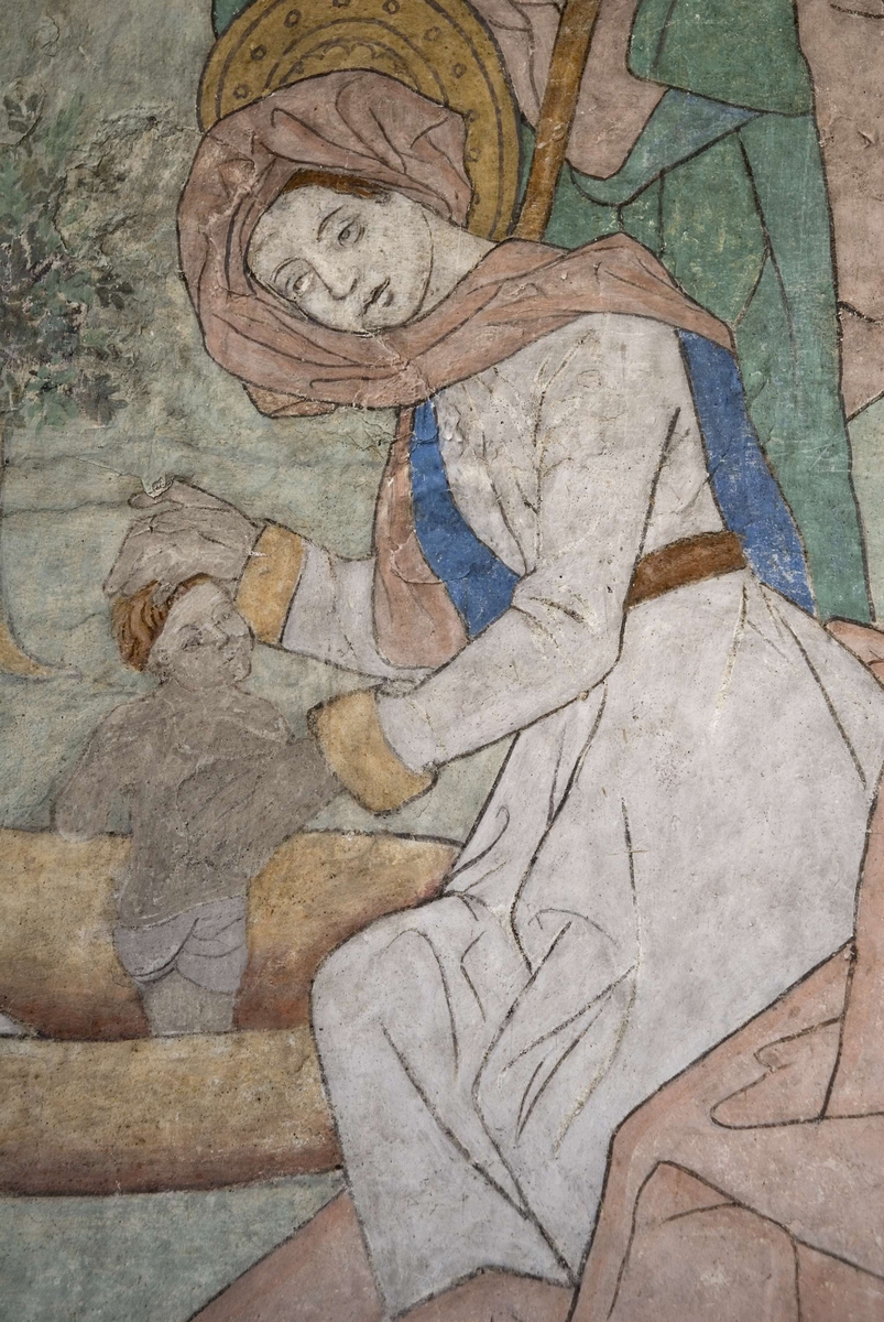 Bengt Backlund, Lime painting in Husby-Sjutolfts Church, Uppland 2009