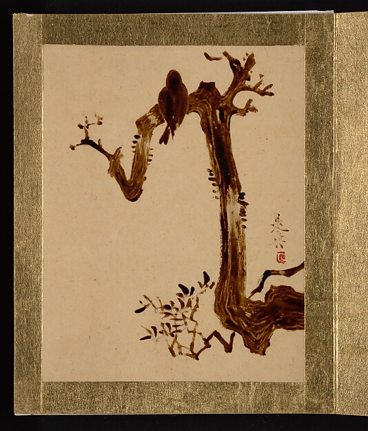 Shibata Zeshin, Crow on Tree