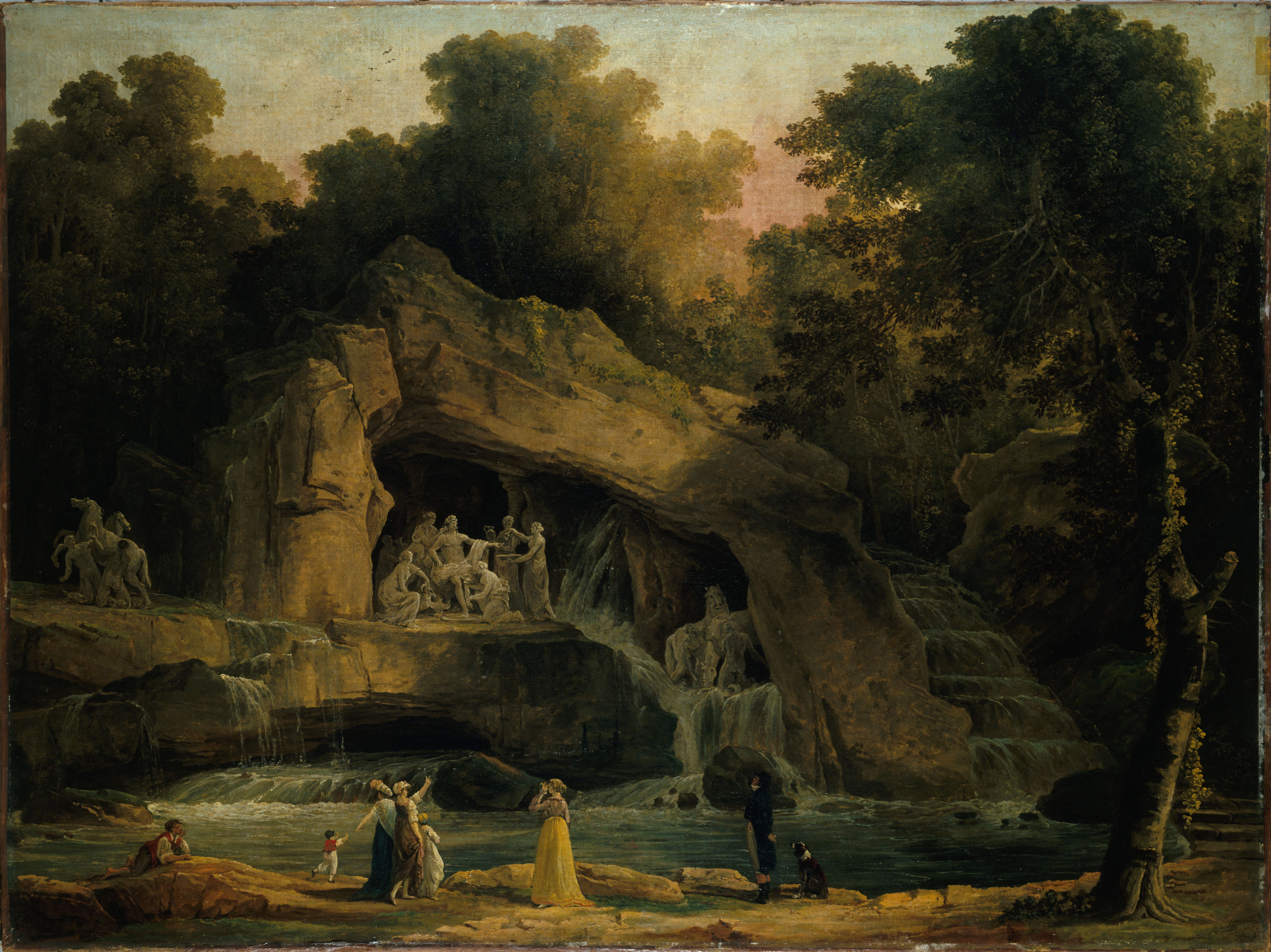 Hubert Robert, Les Bains d'Apollon à Versailles