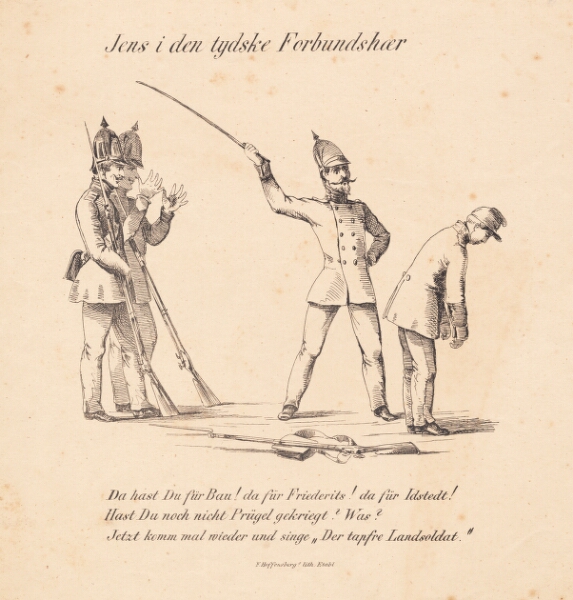 P.C. Skovgaard, Jens i den tyske forbundshær