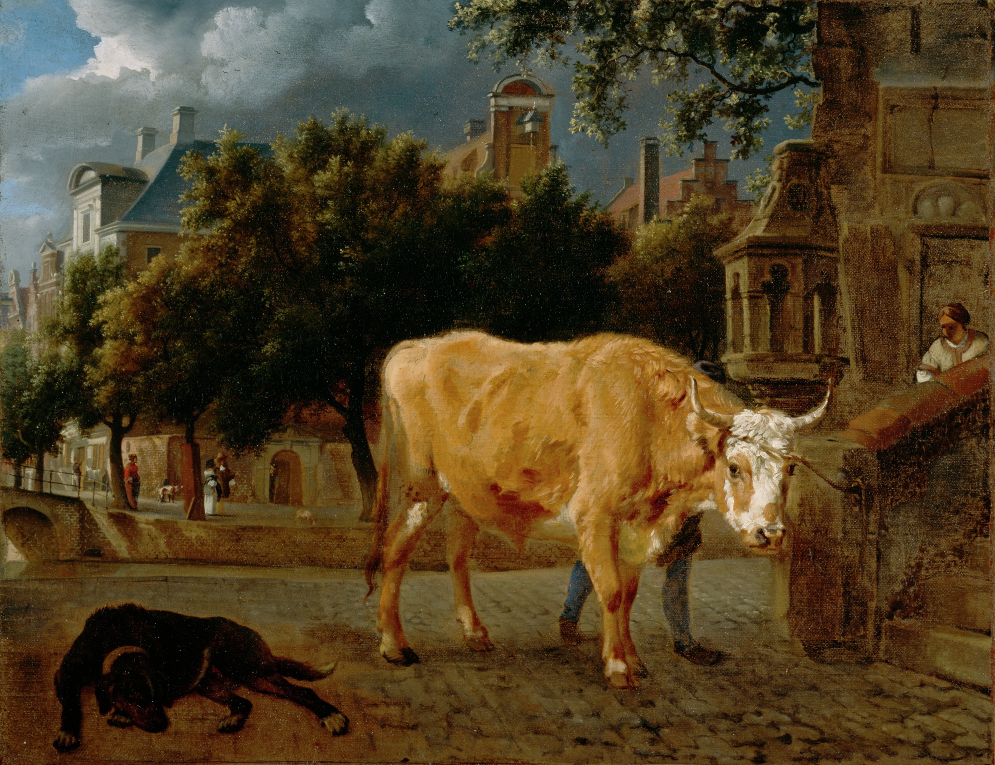Adriaen van de Velde, Bull in a City Street