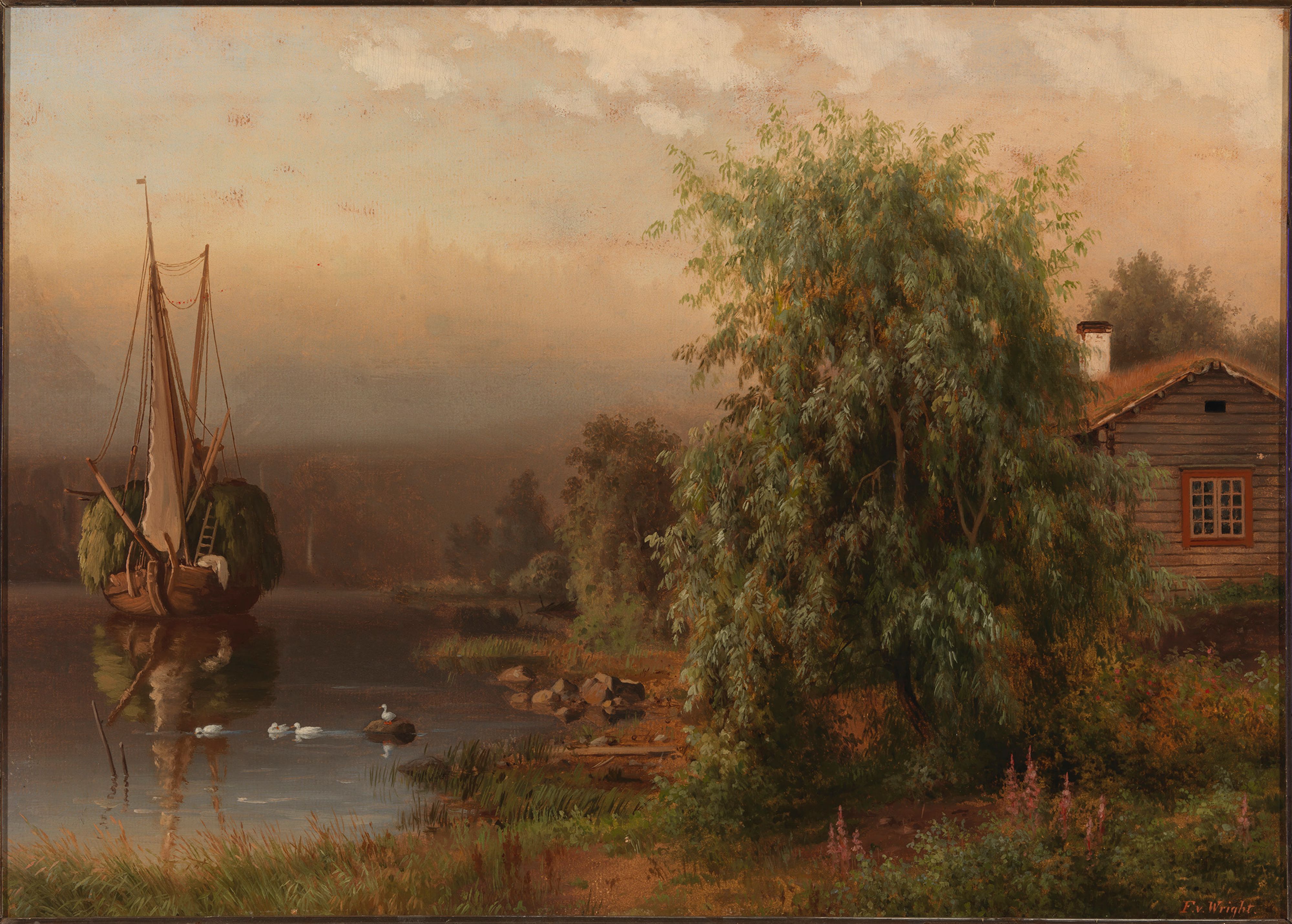 Ferdinand von Wright, Landscape in Morning Fog