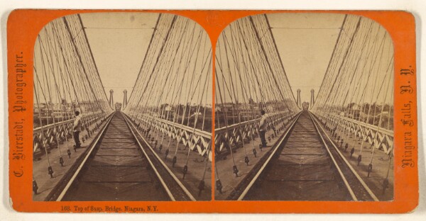 Charles Bierstadt, Top of Susp. Bridge, Niagara, N.Y.