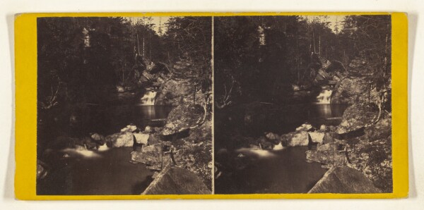 Edward and Henry T. Anthony & Co., View below the Pool, Looking up. [White Mountain - Franconia Range.]