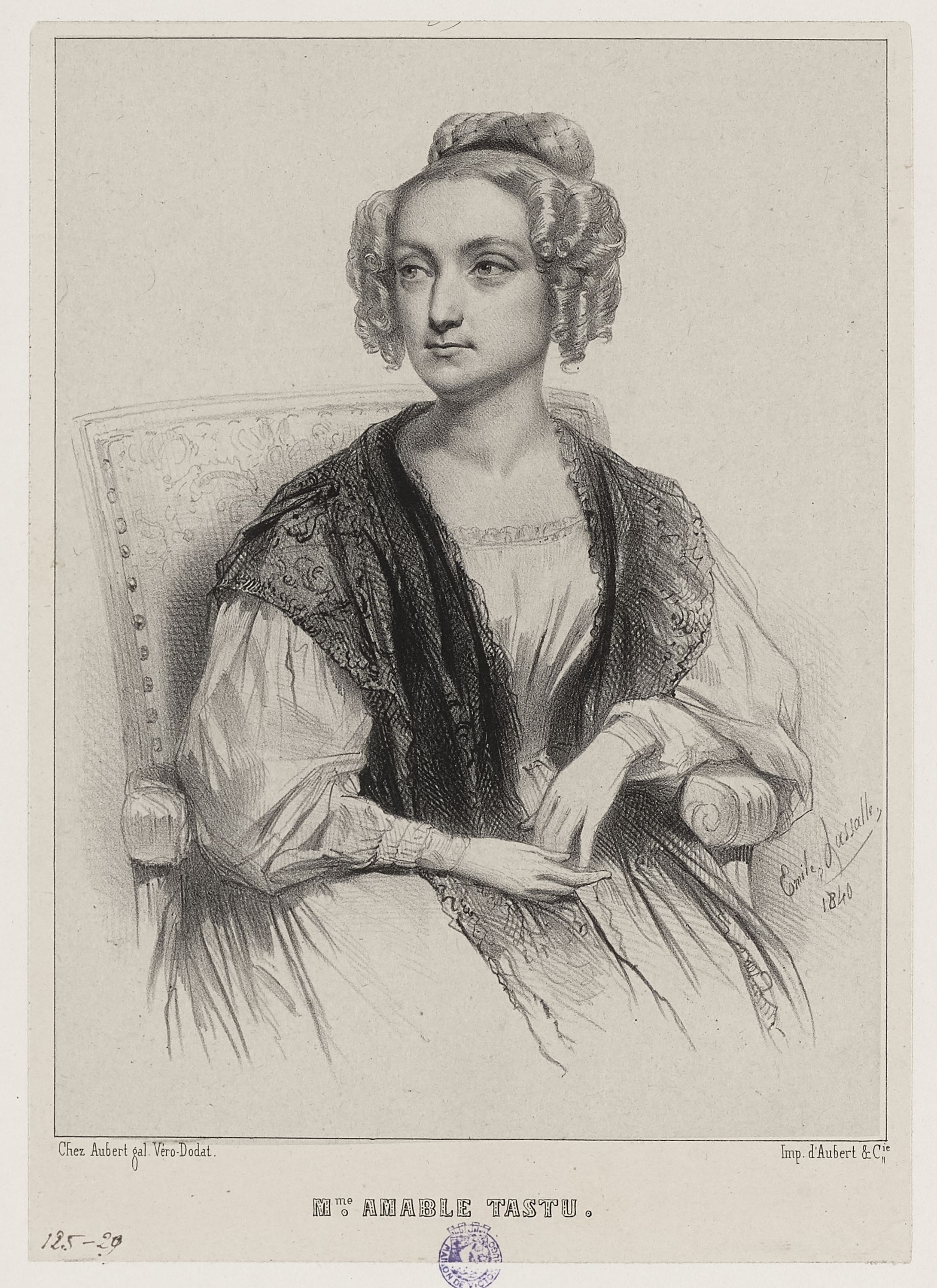 Emile Lassalle, Mme Amable Tastu