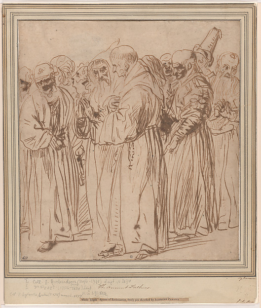 Jan Lievens, A Group of Standing Monks and other Figures