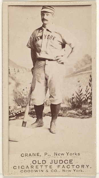 Goodwin & Company, Ed Crane, Pitcher, New York, from the Old Judge series (N172) for Old Judge Cigarettes