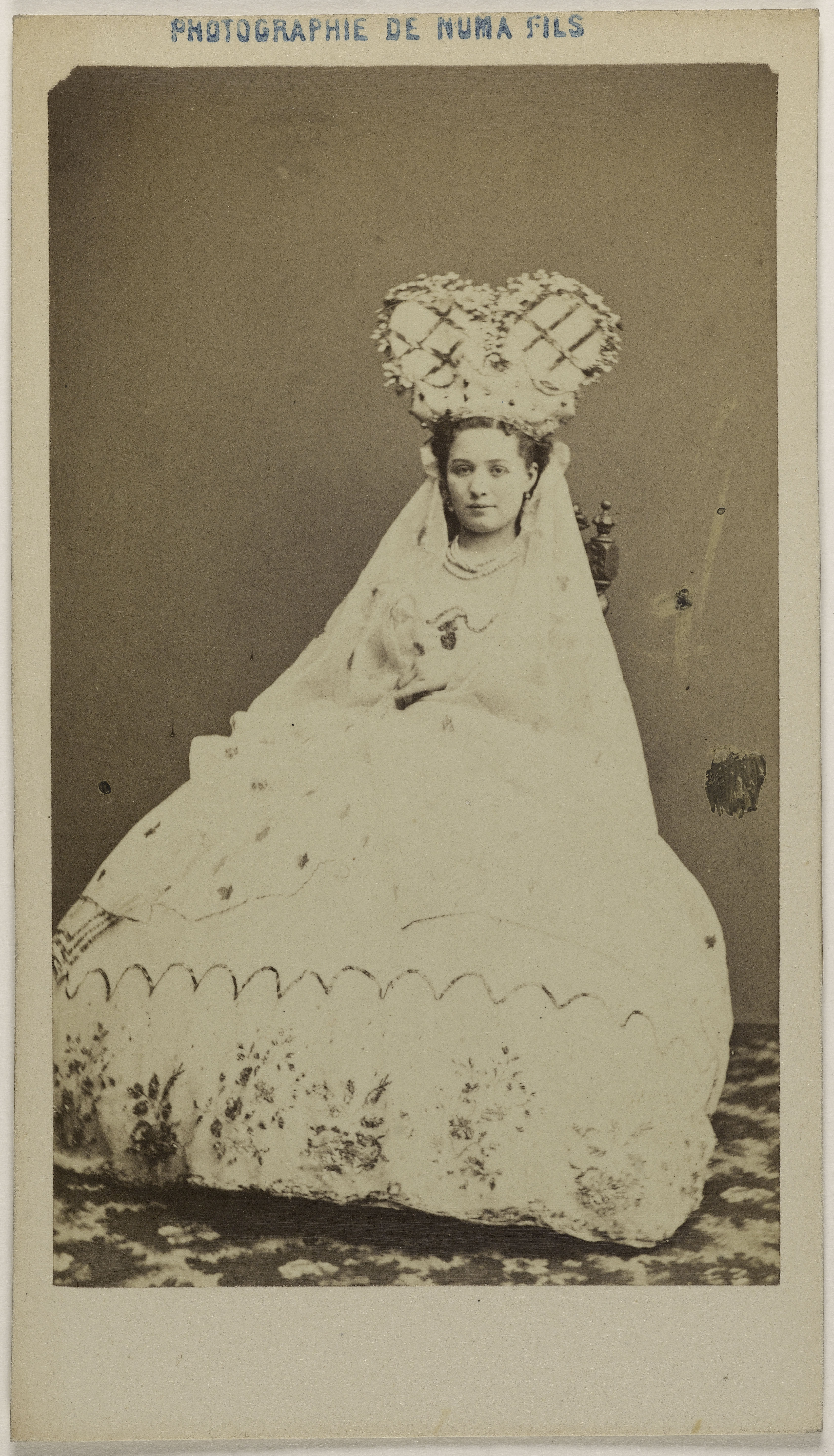 Numa Fils, Portrait de Bellamy, Maria, (1835-), (actrice)