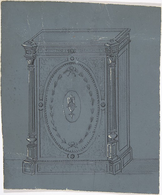 Anonymous, British, 19th century, Cabinet Design with a Central Urn Ornament