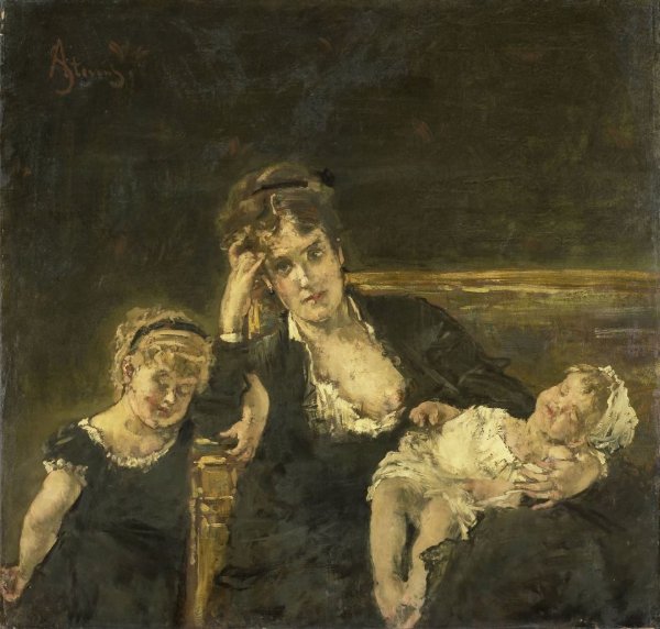 Alfred Stevens, De weduwe