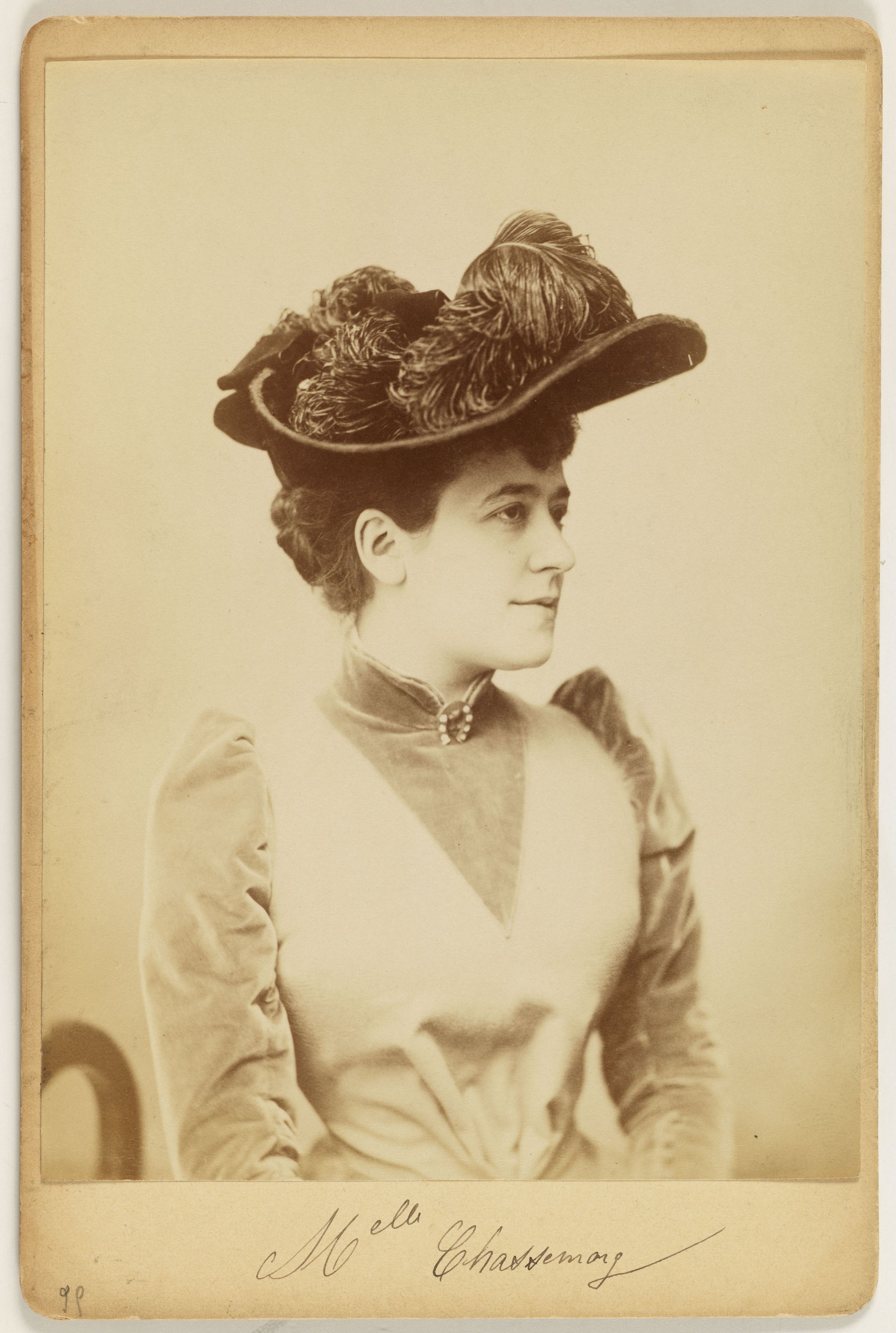 Anonyme, Portrait de Mlle de Chassemarg, actrice