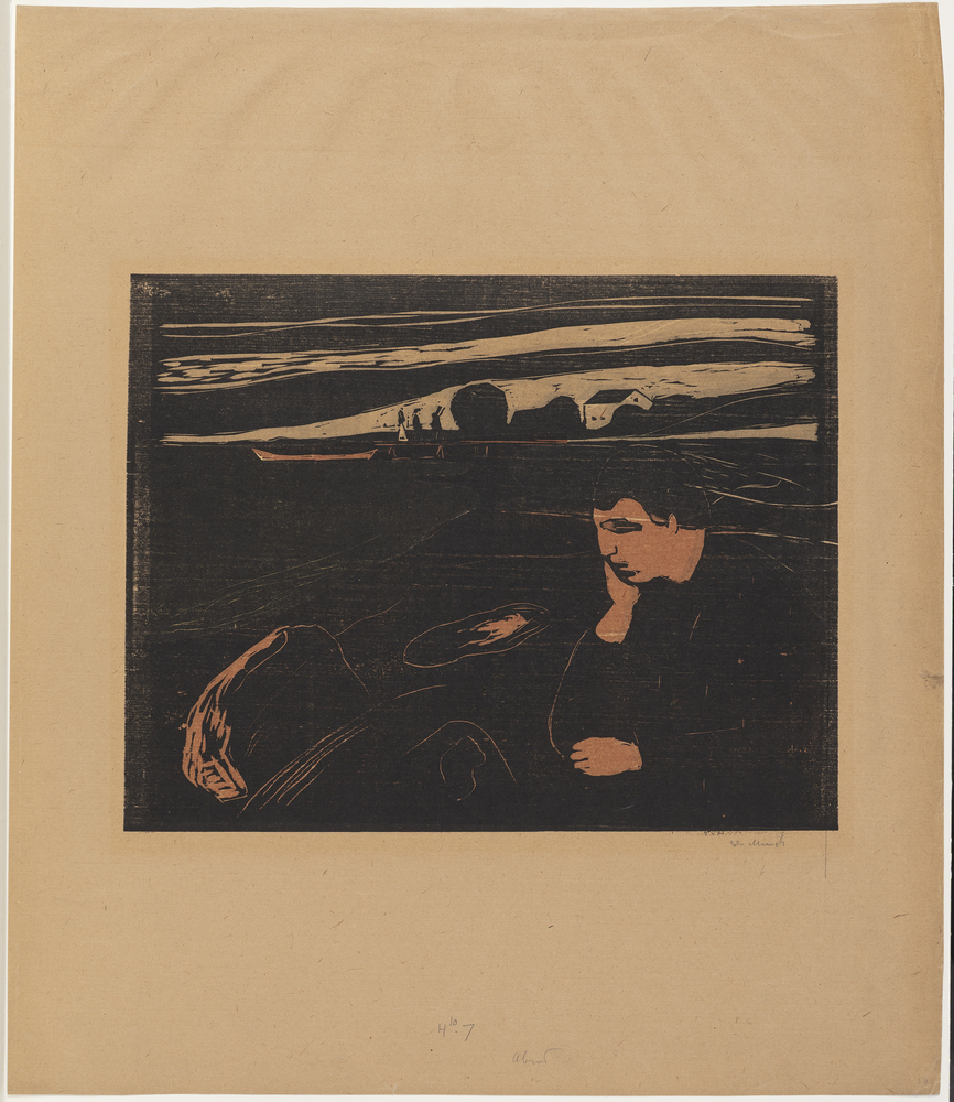 Edvard Munch, Aften. Ved stranden (Melankoli)
