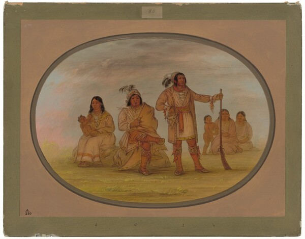 George Catlin, Osceola and Four Seminolee Indians