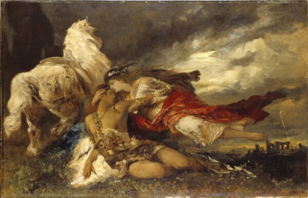 Hans Makart, Valkyria och döende hjälte