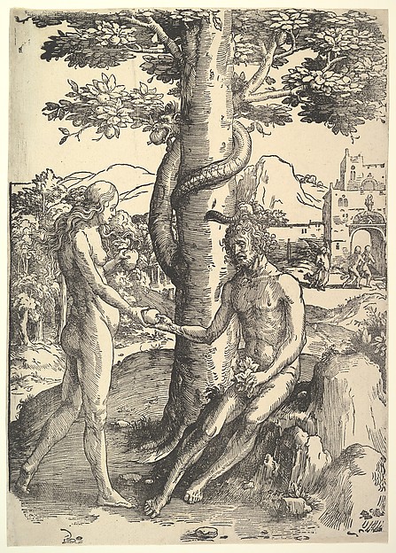 Lucas van Leyden, Fall of Man, (Adam and  Eve)