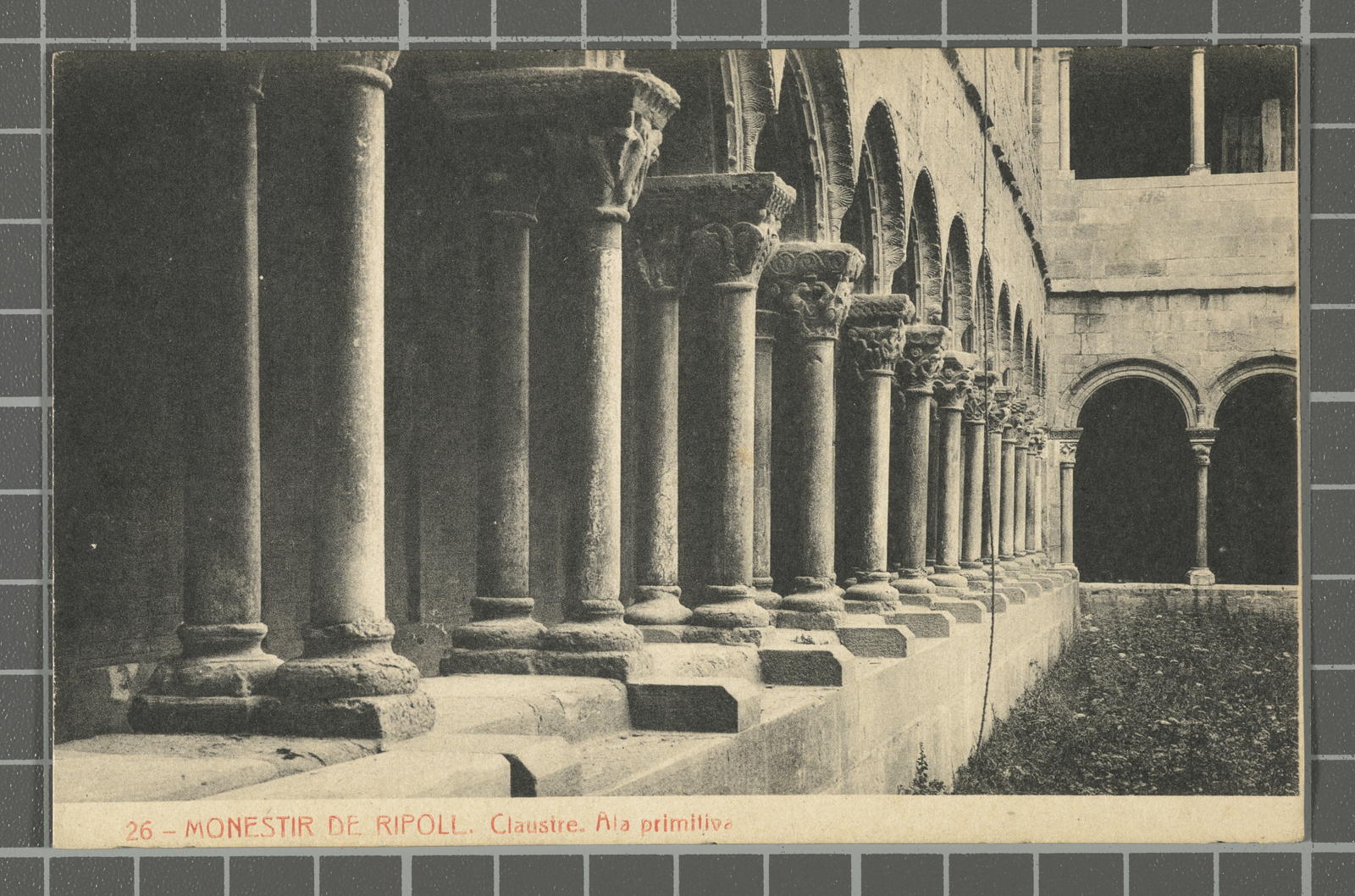 Desconegut, 26 - Monestir de Ripoll. Claustre. Ala primitiva