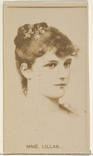 Allen & Ginter, Madame Lillas, from the Actors and Actresses series (N45, Type 8) for Virginia Brights Cigarettes