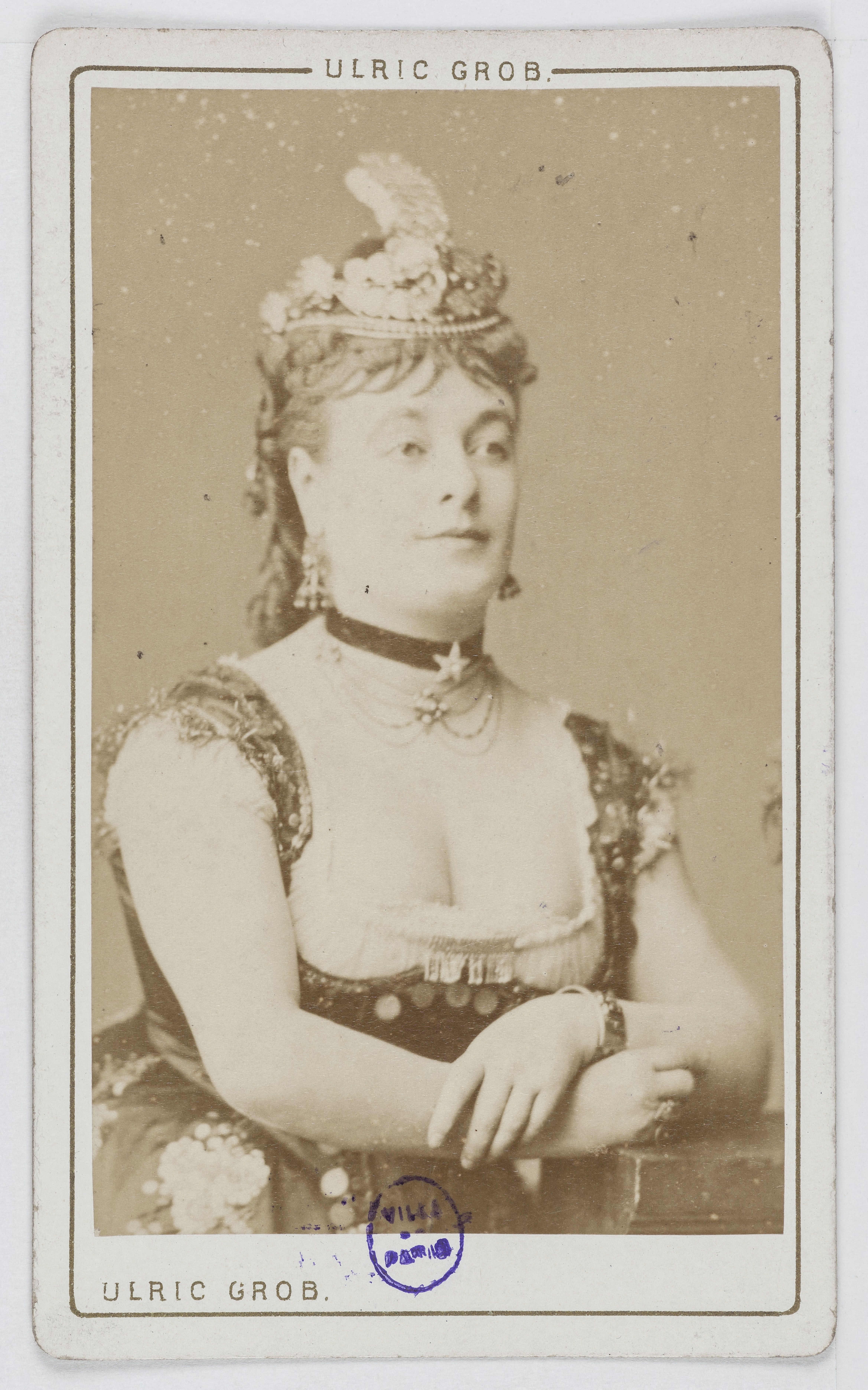 Ulric Grob, Portrait de Louise Vaissière (1844-1874), dite Lise Tautin, actrice et chanteuse.