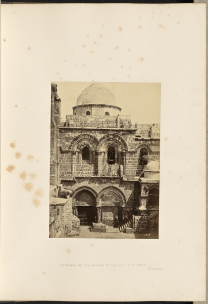 Francis Frith, Entrance of the Church of the Holy Sepulchre, Jerusalem