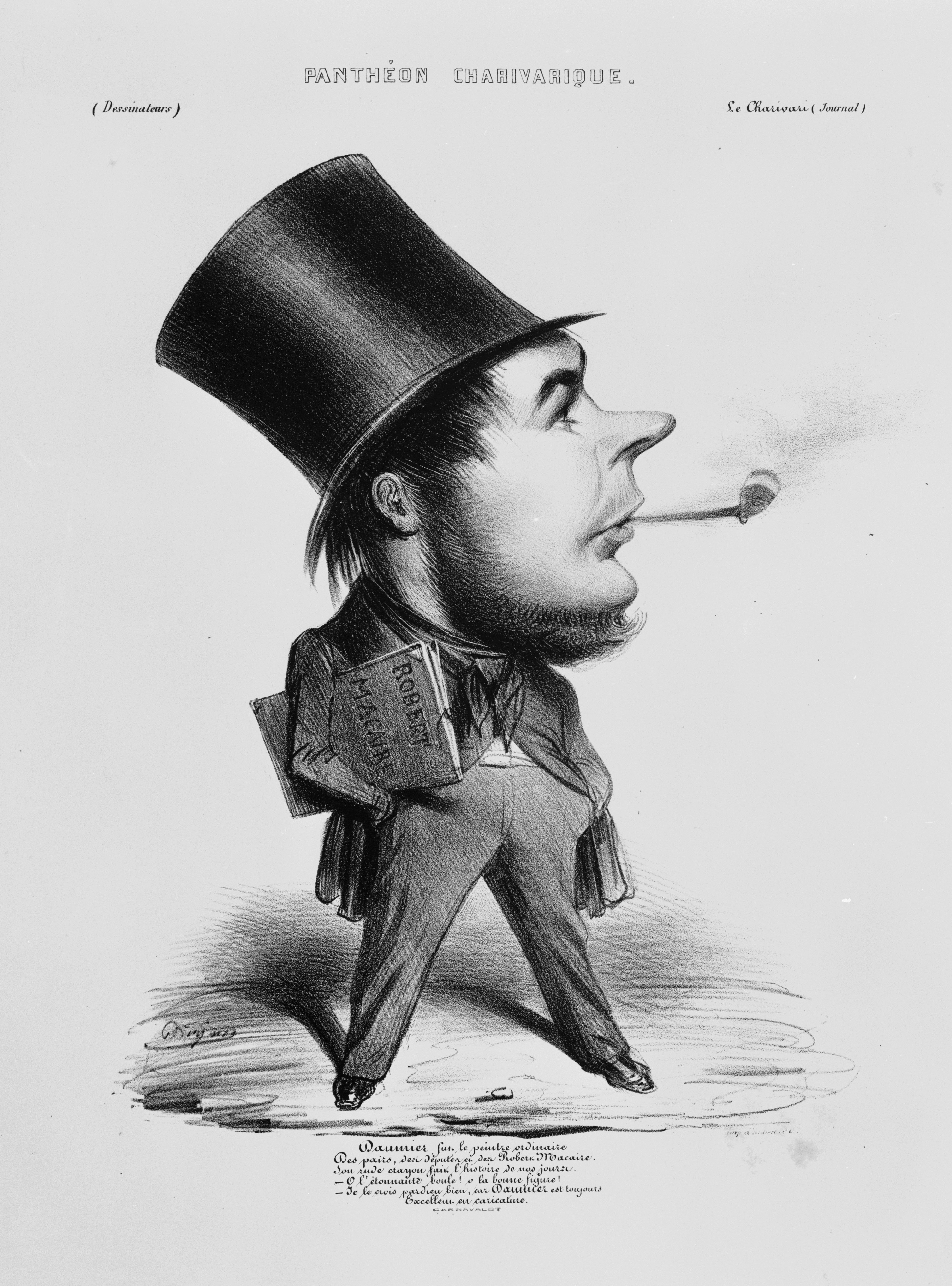 Benjamin, Daumier fut le peintre ordinaire Des pairs, des députés et des Robert Macaire. Son rude crayon fait l'histoire de nos jours - O l'étonnante boule !...