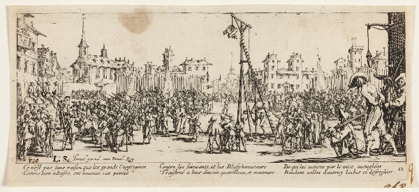 Jacques Callot, Afstraffelse med vippegalge