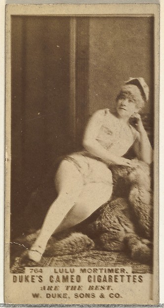 W. Duke, Sons & Co., Card Number 764, Lulu Mortimer, from the Actors and Actresses series (N145-5) issued by Duke Sons & Co. to promote Cameo Cigarettes