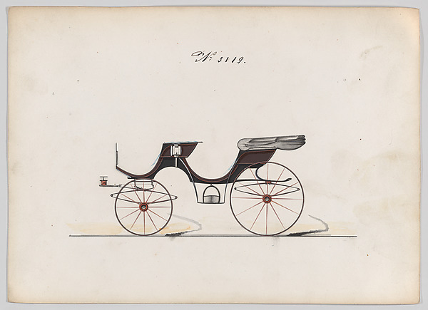 Brewster & Co., Design for 2 seat Cabriolet Phaeton, no. 3119