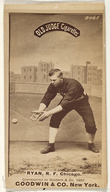 Goodwin & Company, Ryan, Right Field, Chicago, from the Old Judge series (N172) for Old Judge Cigarettes
