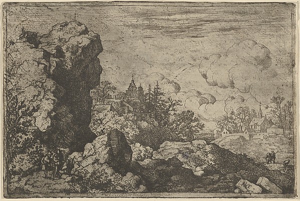Allart van Everdingen, The Three Travellers at the Foot of High Rock
