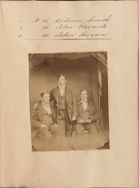 Unknown, [Portrait of William Smith, John Edwards, and John Brown]