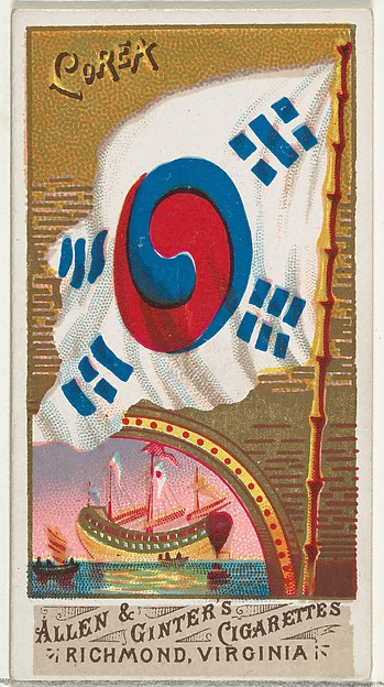 Allen & Ginter, Korea, from Flags of All Nations, Series 1 (N9) for Allen & Ginter Cigarettes Brands