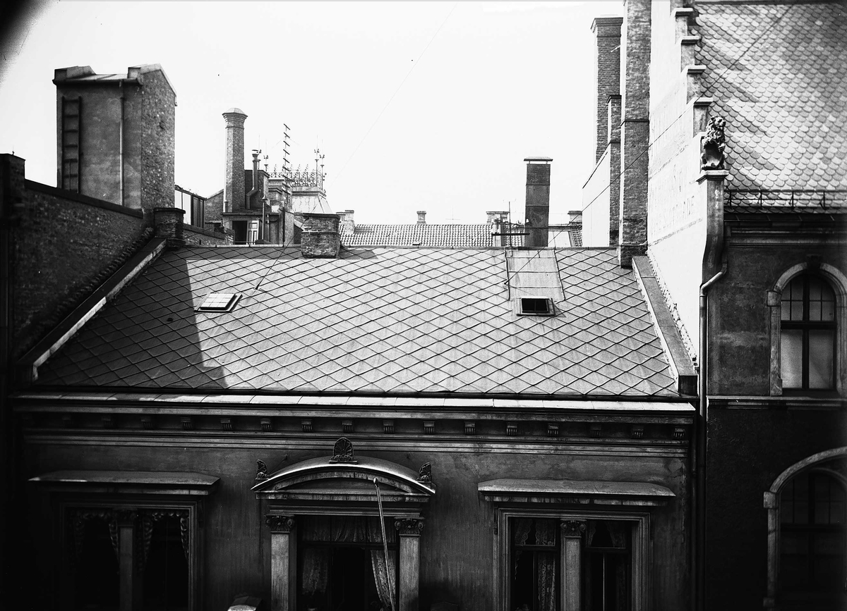 Axel Quinsgaard Wiborg, Utsikten fra kontoret i Prinsens gate 23, Oslo, 1906.