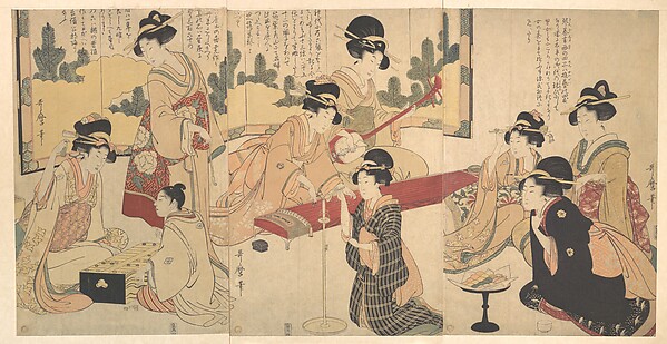 Kitagawa Utamaro, A Merry Evening Party