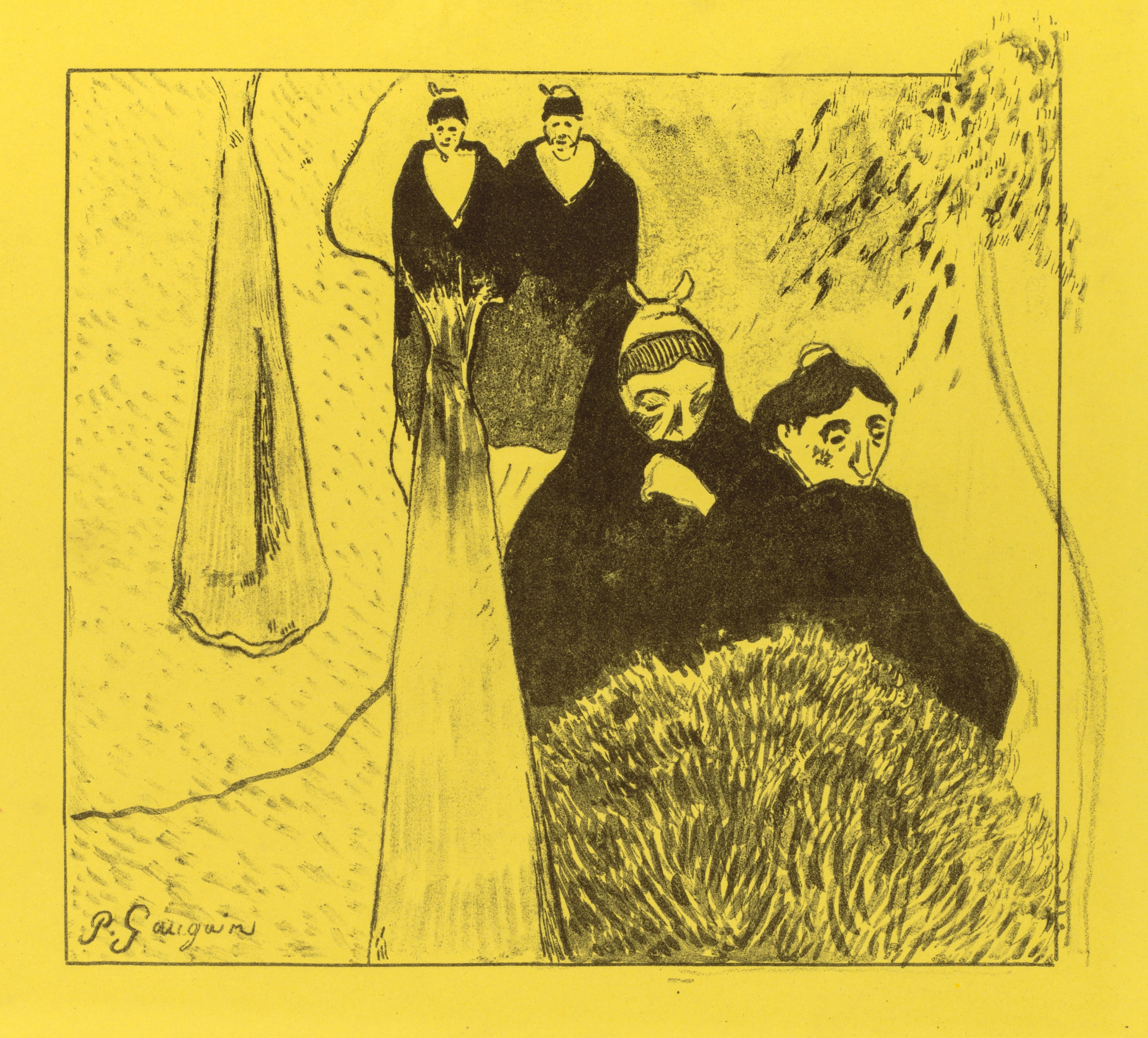 Paul Gauguin, Volpini Suite: Old Women of Arles (Les Vieilles Filles [Arles])