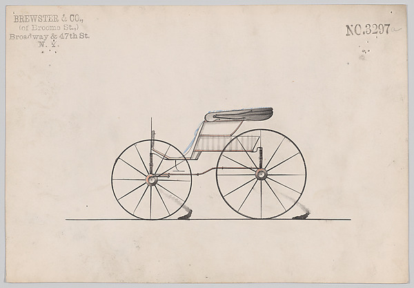 Brewster & Co., Design for Pony Phaeton, no. 3297a