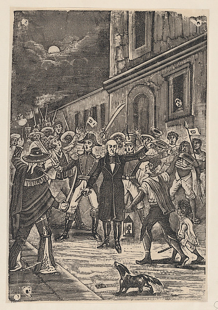 José Guadalupe Posada, A group of men with weapons issuing a cry for independence