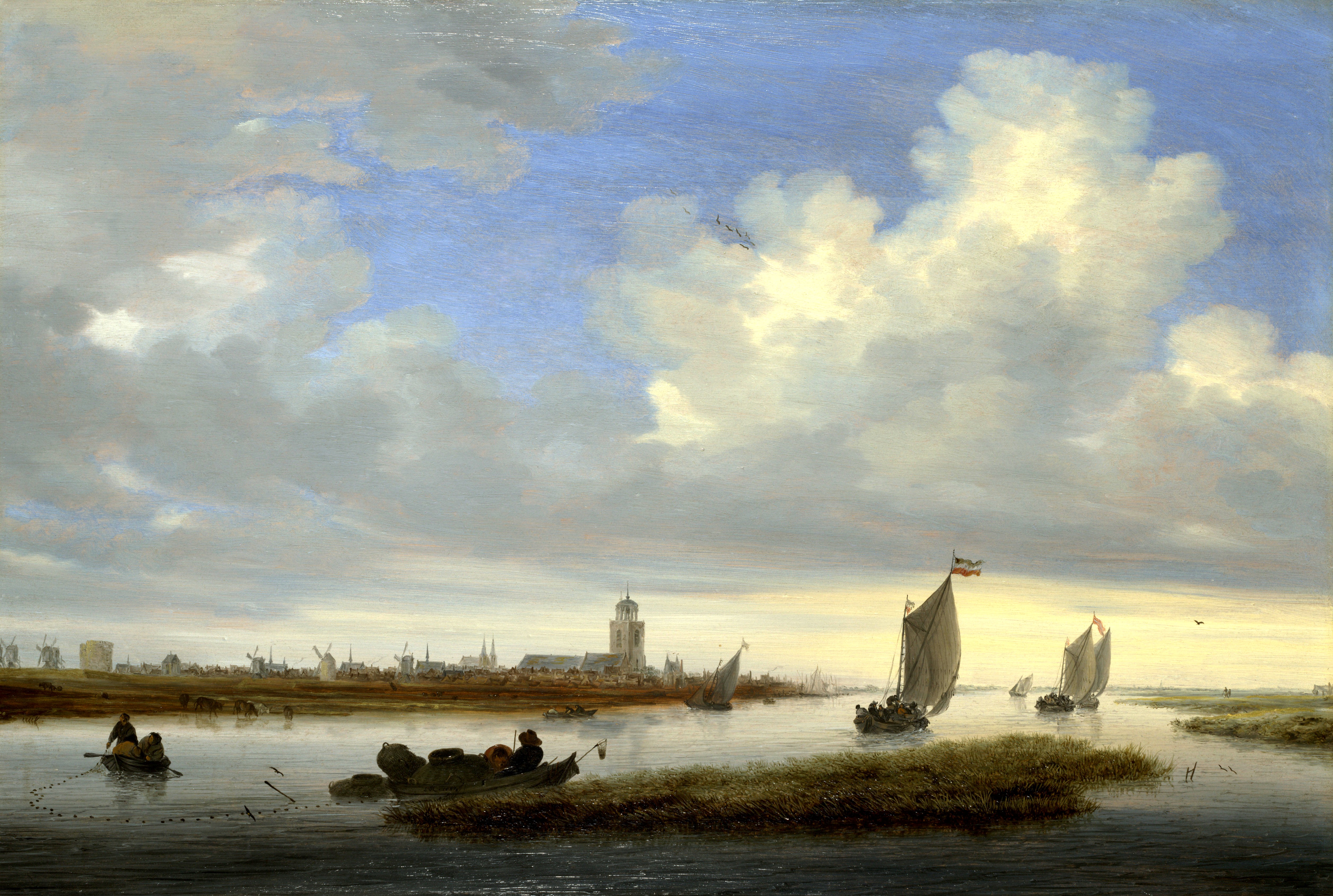 Salomon van Ruysdael, A View of Deventer seen from the North-West