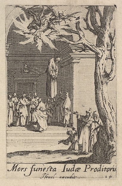 Jacques Callot, Death of Judas, from "The Little Apostles" (Les Petits Apôtres)