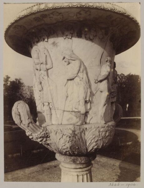 Atget, Jean-Eugène-Auguste, Detail of Vase, Versailles, France