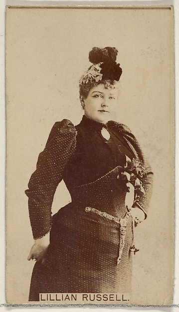 Allen & Ginter, Lillian Russell, from the Actors and Actresses series (N45, Type 8) for Virginia Brights Cigarettes