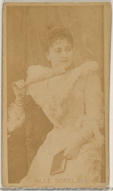 Allen & Ginter, Mlle. Sorel, from the Actors and Actresses series (N45, Type 8) for Virginia Brights Cigarettes