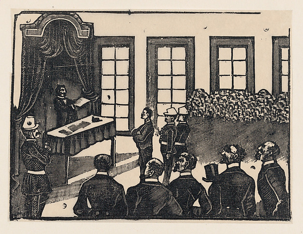 José Guadalupe Posada, A courtroom scene