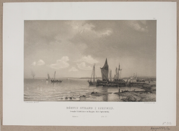 Adolph Kittendorff, Rørvig strand i Isefjord