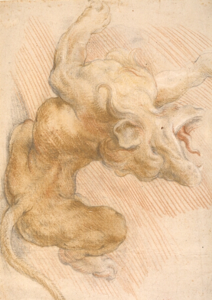 Willem Panneels, Studie fra "Samson og løven". Løven