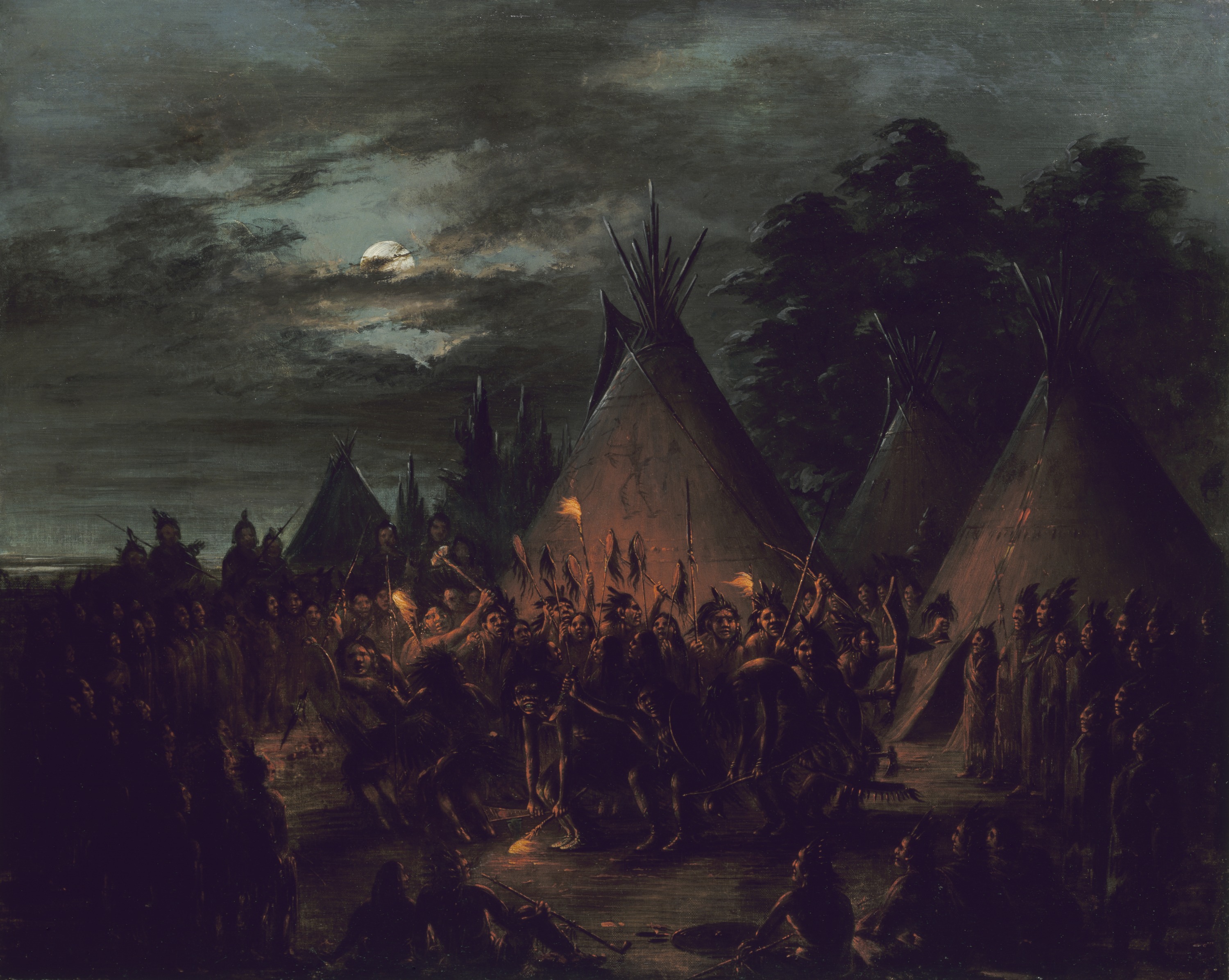 George Catlin, Scalp Dance, Sioux