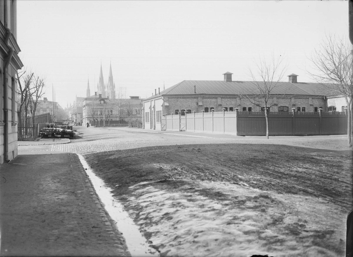 Alfred Dahlgren, Akademiska ridhuset med stall, S:t Persgatan - Storgatan, Kvarngärdet, Uppsala 1901 - 1902