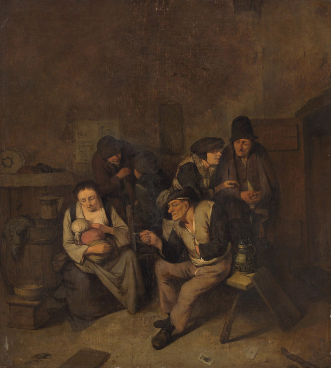 Cornelis Pietersz Bega, Bauern in der Stube