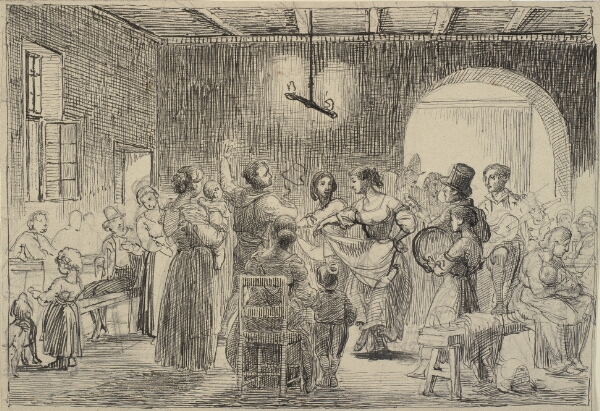 Wilhelm Marstrand, Dans i et osteri